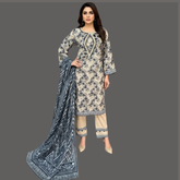 Lawn Three Piece Suit With Lawn dupatta
