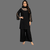 Lawn Three piece suit with Chiffon dupatta
