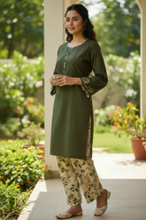Lawn Two Piece Suit With Farshi Shalwar