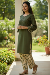Lawn Two Piece Suit With Farshi Shalwar