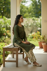 Lawn Two Piece Suit With Farshi Shalwar