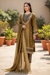 Shabnam organza Three Piece Suit With Shabnam organza dupatta