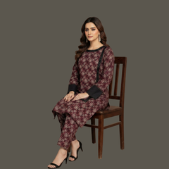 Lawn two Piece suit With Farshi Shalwar