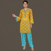 Lawn Two Piece Suit With Farshi Shalwar