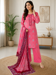Lawn three piece suit