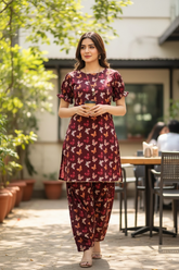 Lawn Two Piece Suit with Fararshi Shalwar