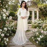 Lawn Three Piece Suit With Chiffon Dupatta