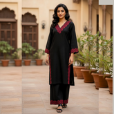 Lawn two Piece Suit Embellished with Patch