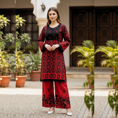 Lawn two piece suit