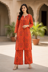 Lawn two piece suit