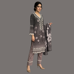 Lawn Three Piece Suit With lawn Dupatta