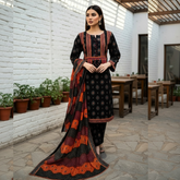Lawn three Piece Suit With Lawn Dupatta