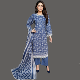 Lawn Three Piece Suit With Lawn Dupatta