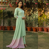 Lawn Three Piece Suit With Chiffon Dupatta