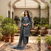 Lawn Three Piece Suit With Lawn Dupatta