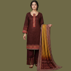 Lawn Three Piece Suit with Lawn Dupatta