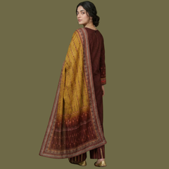 Lawn Three Piece Suit with Lawn Dupatta
