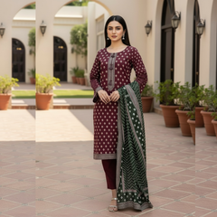 Lawn Three Piece suit