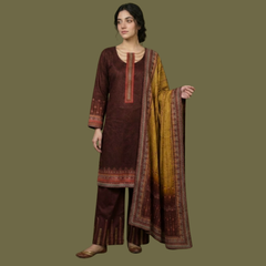 Lawn Three Piece Suit with Lawn Dupatta