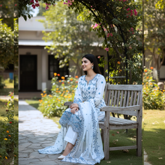 Embroidered Lawn Three Piece Suit
