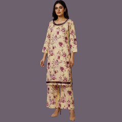 Lawn two piece suit