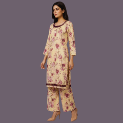 Lawn two piece suit