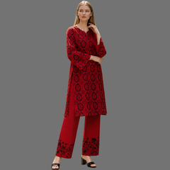 Lawn two piece suit