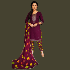 Lawn Three Piece Suit With Tulip Shalwar