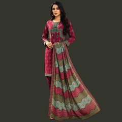 Lawn Three Piece Suit With Lawn Dupatta