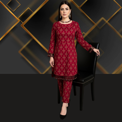 Lawn Two Piece Suit With Farshi Shalwar