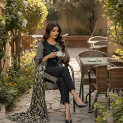 Lawn three Piece Suit With Lawn Dupatta