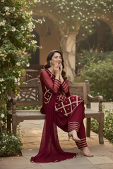 Chiffon Four Piece Suit With Gotta Work