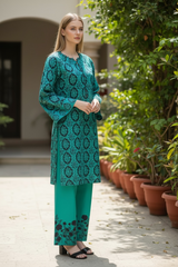 Lawn two piece suit