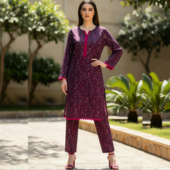 Lawn two piece suit
