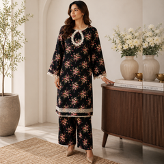Khaddar two piece siut