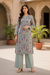 Lawn two Piece Suit