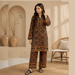 Khaddar two piece suit